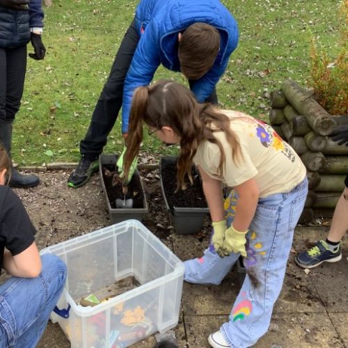 Planting in our Environmental Area (10th October 2025)